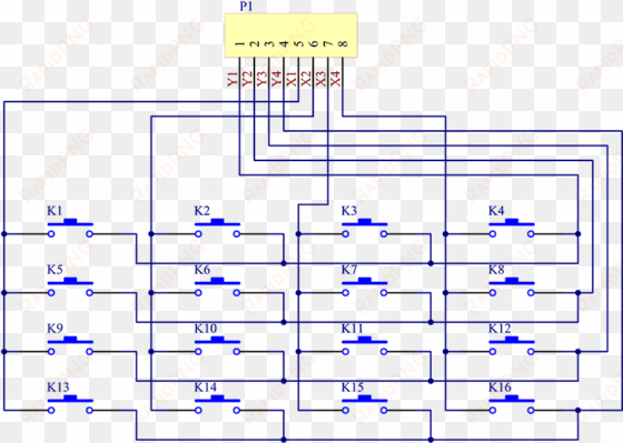 keypad schematic - diagram