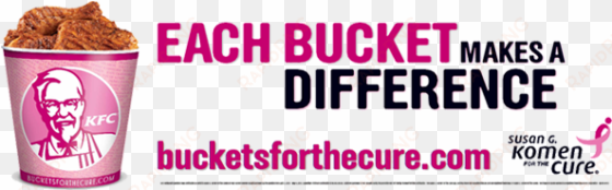 kfc buckets for a cure