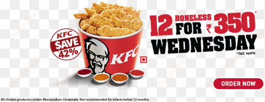 kfc's wednesday special get 12 pcs of kfc's boneless - kfc