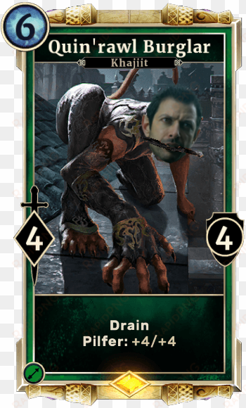 khajiit will, uh, find a way - elder scrolls legends quin rawl burglar