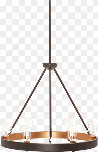 Kichler Lighting Covington 24 49 In 6 Light Olde Bronze - Kichler Covington 6 Light Chandelier transparent png image