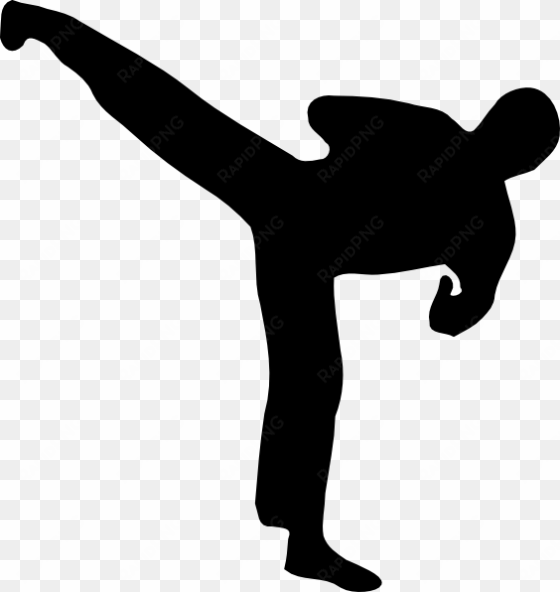 kickboxer silhouette svg clip arts 564 x 596 px