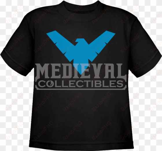 kids nightwing logo t-shirt - nightwing symbol