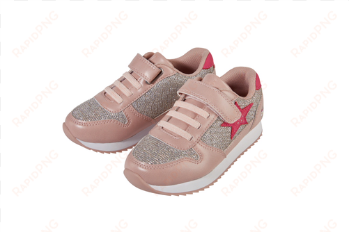 kids' sneakers, pink glitter - walking shoe