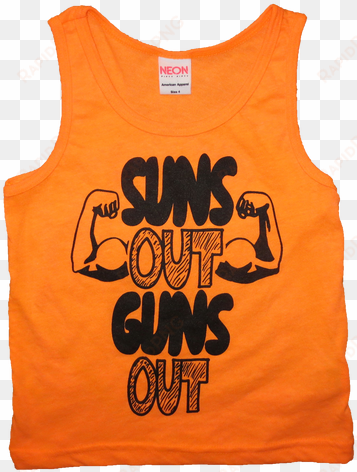 kid's suns out guns out tank top shirt - kids suns out guns out tank top funny summer tee tshirt