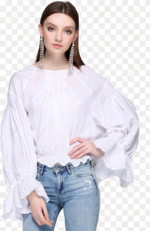 killer queen blouse - designer full loose sleeves