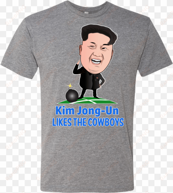 kim jong un likes the cowboys men's triblend t shirt - shirt