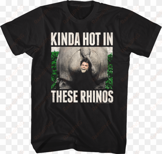 kinda hot in these rhinos ace ventura t-shirt - van halen 1978 tour shirts