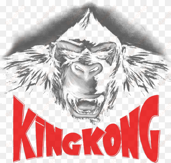king kong kong face kid's t-shirt - ringer t-shirt