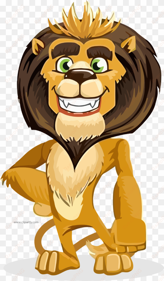 king lion cartoon best clipart png - cartoon characters