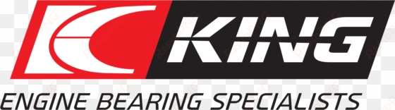 king logo-on white with tag - king engine bearings logo