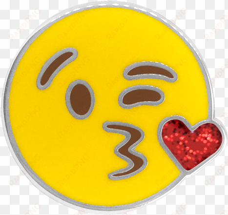 kiss emoji pin - emoji