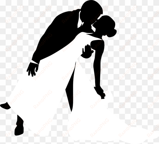 kissing bridal silhouettes png clip art - bride and groom silhouette png