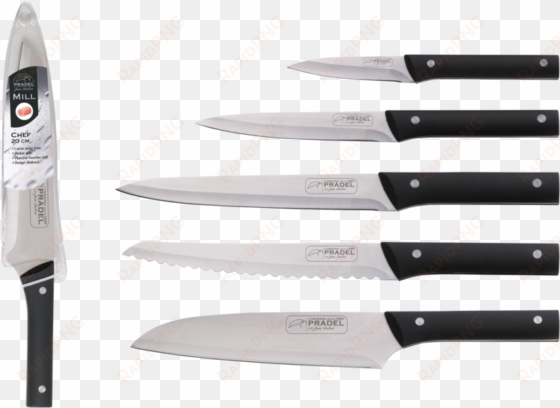 kitchen knife set png