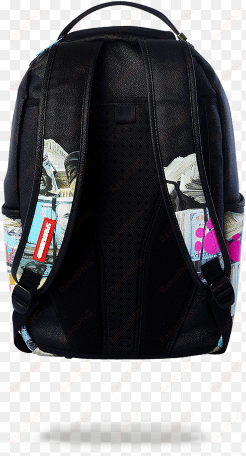 kitten money stacks - sprayground backpack