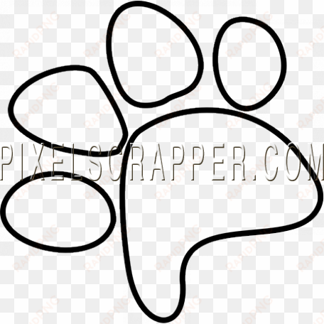 kitty - illustrations01 - pawprint - line art