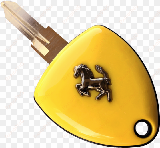 klassik yellow double-sided enzo style key for ferrari - ferrari car keys