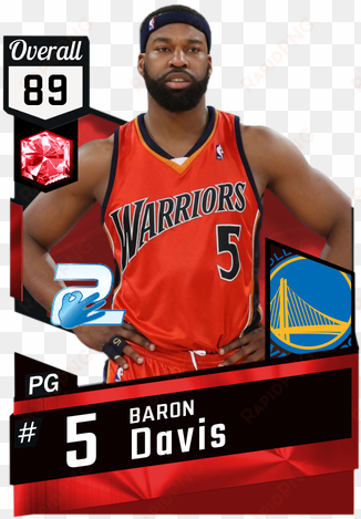 klay thompson - baron davis 2k card