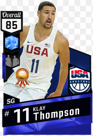 klay thompson sapphire card - yogi ferrell nba 2k17 card