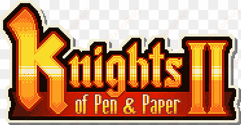 knights of pen and paper 2, , gamelogo - knights of pen and paper 2