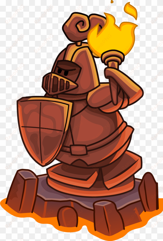 knight's quest 2 knight statue - knight