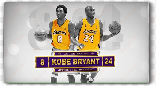 kobe bryant jersey retirement ceremony - 8 kobe bryant png