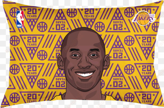 kobe bryant limited edition "20 years" pillow case - pillow