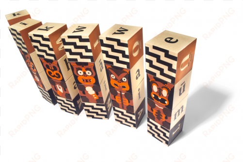 kodo kids mä ori abc blocks - uncle goose - maori alphabet block set