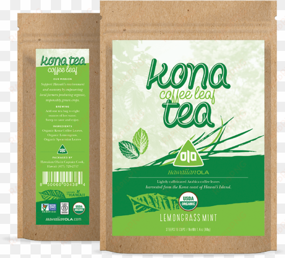 kona coffee leaf tea lemongrass mint loose leaf
