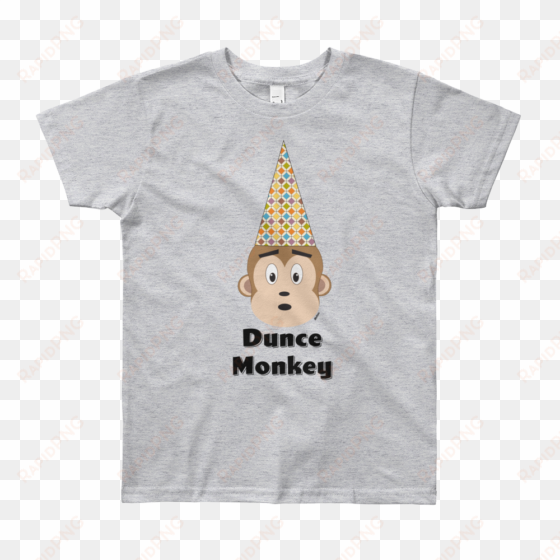 korean dunce monkey short sleeve t shirt thinkcutie - t-shirt