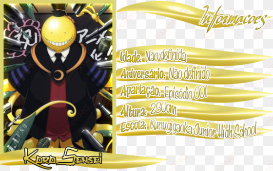 koro-sensei - assasination classroom paper poster - koro sensei