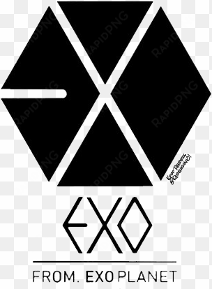 kpop logos, exo stickers, label stickers, exo exo, - logo exo from exo planet