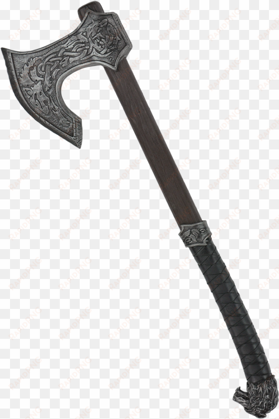 krieger - axe - pole - weapons - calimacil krieger - two hands - larp axe