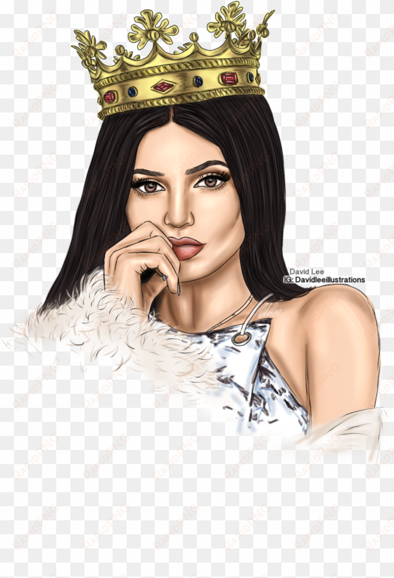 kylie jenner by david lee illustrations - kylie jenner fondos de pantalla