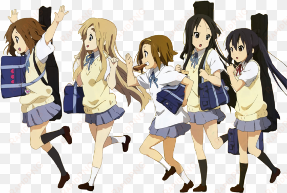 kyoto animation, animation film, manga characters, - k on school bag