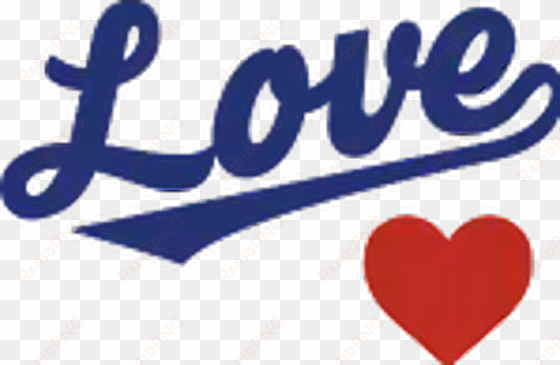La Dodgers Heart Blue Love Logo Freetoedit - Los Angeles transparent png image