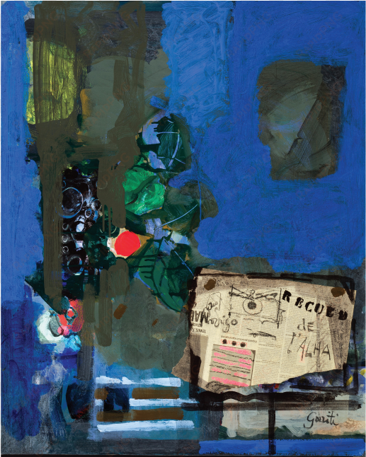 la partition • mixed media on canvas • 39 3/8 x 31 - modern art