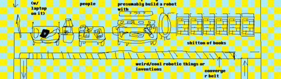 lab concept art - undertale easy to draw cube