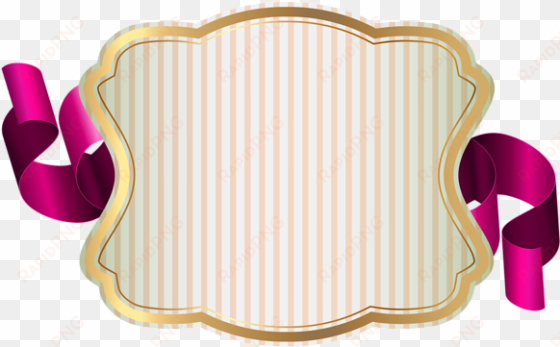 label with ribbon png clip art image - illustration
