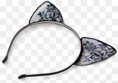 lace cat ears png