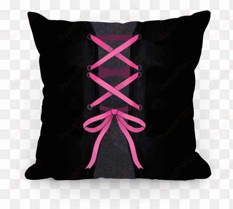 laced up corset pillow - cushion