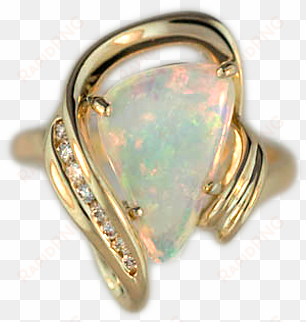 ladies australian fire opal ring - pre-engagement ring
