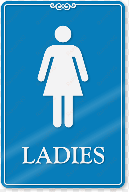 ladies restroom showcase wall sign ship for free sku - pink womens bathroom sign