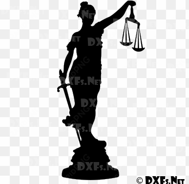 lady justice silhouette cnc dxf file download - lady justice silhouette