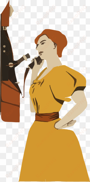 lady talking on the phone svg clip arts 294 x 595 px