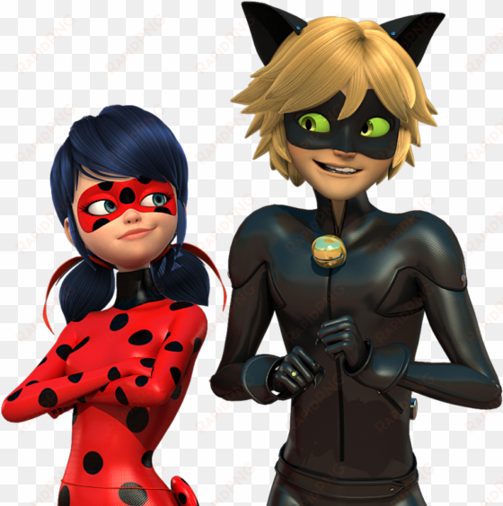 ladybug cat noir render - miraculous ladybug png