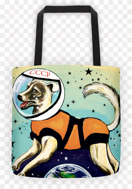 laika cccp space dog tote - laika cccp shirt