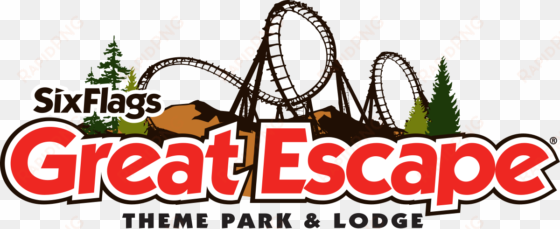 lake george, ny - six flags great escape logo