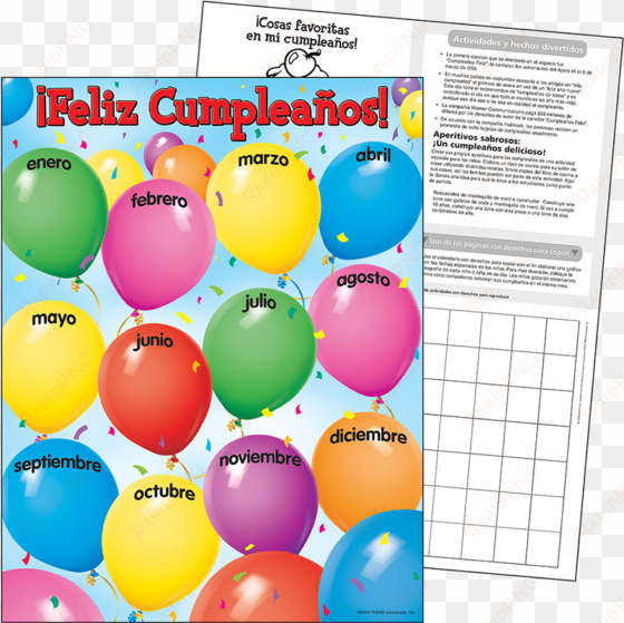 laminas decorativas y educativas en español - birthday charts for classroom decoration