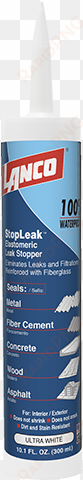 lanco® stop leak™ is a 100% elastomeric styrene / acrylic - millilitre